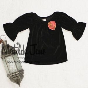 Matilda Jane girls peasant shirt top 2 black velvet Twilight Fiona Sprakletown